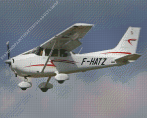 Flying Cessna Aircraft Diamond Painting