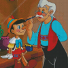 Geppetto And Pinocchio Diamond Painting