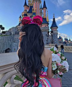 Girl in Disneyland Castle Diamond Painting