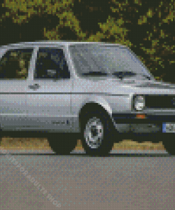 Grey Volkswagen Golf MK1 Diamond Painting