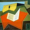 Guitar And Music Paper By Juan Gris Diamond Painting