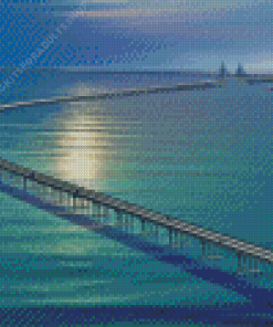 Hangzhou Bay Sea Bridge China Diamond Painting