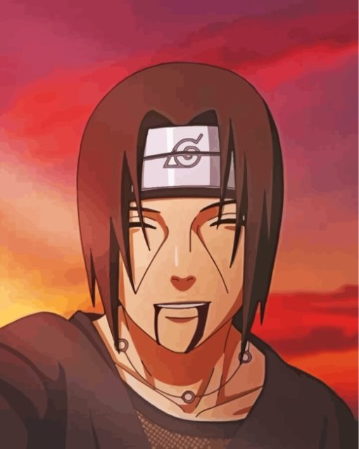 Itachi Uchiha Death Smile Diamond Painting