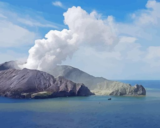 Italy Vulcano Island Diamond Painting