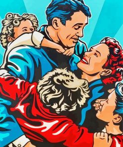 Its A Wonderful Life Pop Art Diamond Painting