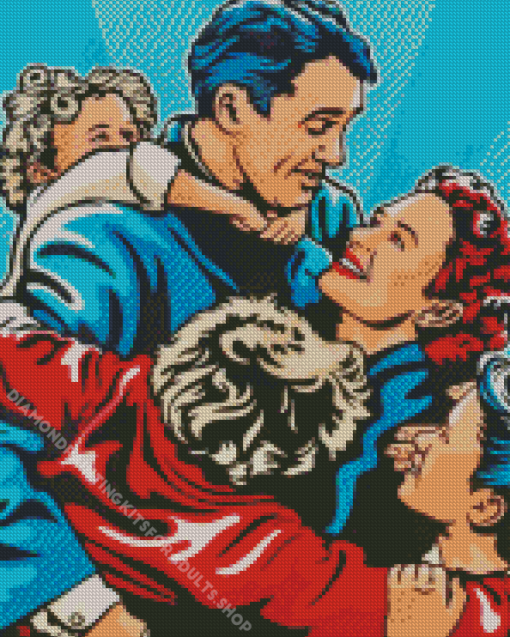 Its A Wonderful Life Pop Art Diamond Painting