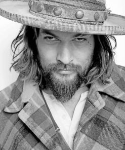 Jason Momoa Black And White Diamond Painting