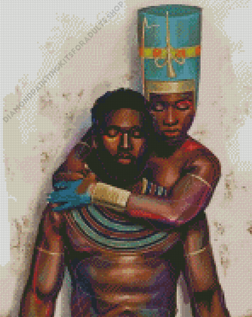 King And Queen Black Couple Diamond Painting