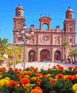 Las Palmas Canary Islands Cathedral Diamond Painting