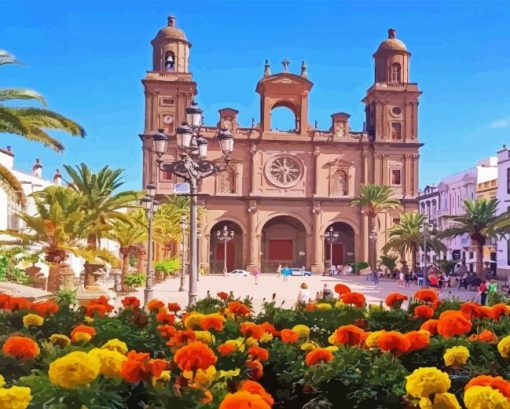 Las Palmas Canary Islands Cathedral Diamond Painting