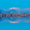 Lecco Italy Water Reflection Diamond Painting