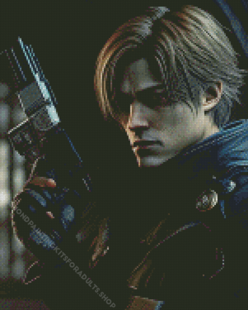 Leon Kennedy Resident Evil Character Diamond Painting