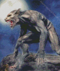 Lonley Mad Werewolf Diamond Painting