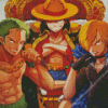 Luffy Sanji And Zoro Diamond Diamond Painting