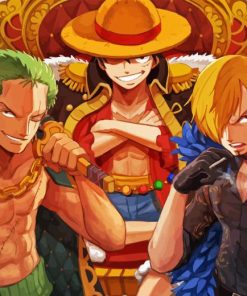 Luffy Sanji And Zoro Diamond Diamond Painting