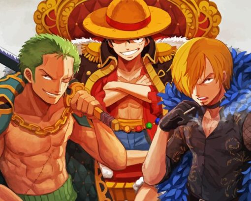 Luffy Sanji And Zoro Diamond Diamond Painting