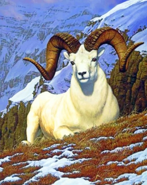 Manzanares Wildlife Art Sheep Diamond Painting