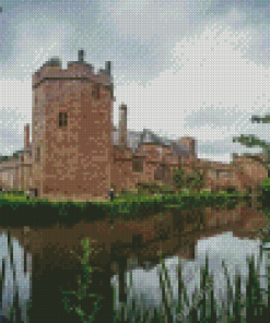 Maxstoke Castle Warwickshire England Diamond Painting