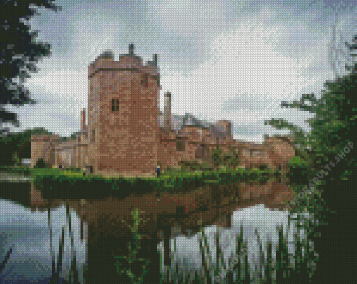 Maxstoke Castle Warwickshire England Diamond Painting