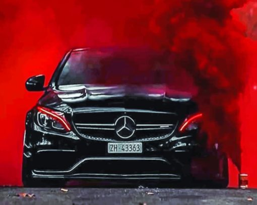 Mercedes Neon Diamond Painting