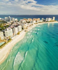 Mexico Cancun Beach Landscape Diamond Painting