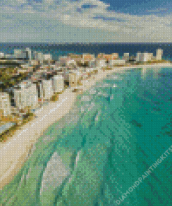 Mexico Cancun Beach Landscape Diamond Painting