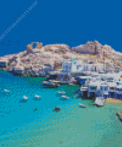 Milos Island In Greece Diamond Painting