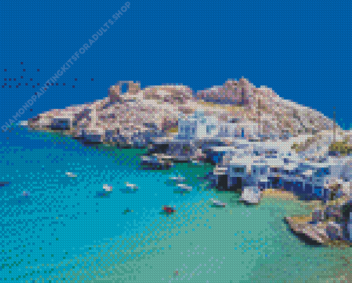 Milos Island In Greece Diamond Painting