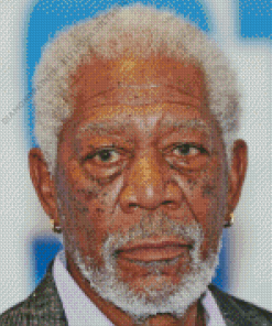 Morgan Freeman Face Diamond Painting