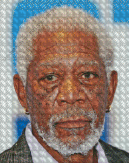 Morgan Freeman Face Diamond Painting