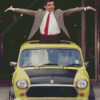 Mr Bean In His Car Diamond Painting