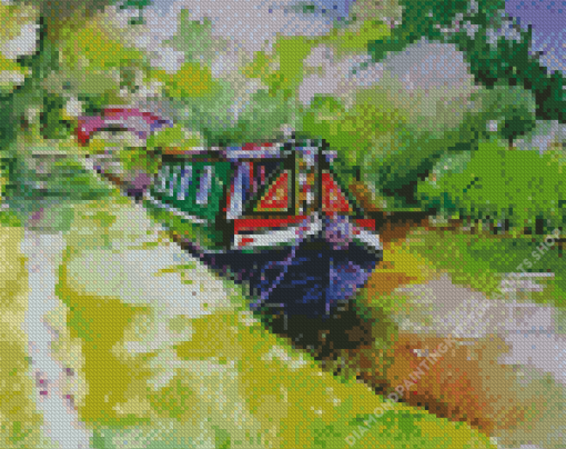 Narrowboat Art Diamond Painting