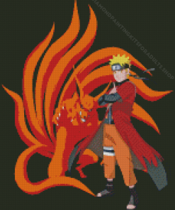 Naruto Kurama And Uzumaki Characters Diamond Painting