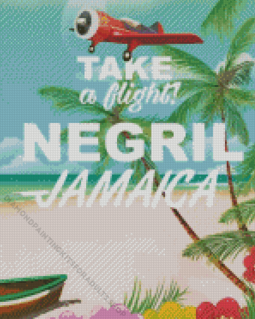 Negril Poster Diamond Painting