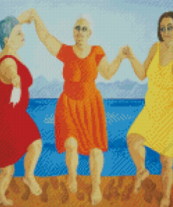 Old Fat Ladies Dancing Diamond Painting