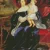 Orlova Davydova And Her Daughter Bryullov Diamond Painting