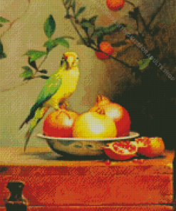 Parrot And Fruit Diamond Painting