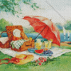 Picnic In The Park Near River Diamond Painting