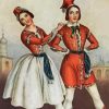 Polka Dancers Art Diamond Painting