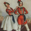 Polka Dancers Art Diamond Painting