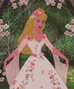 Princess Aurora In Dress Diamond Painting