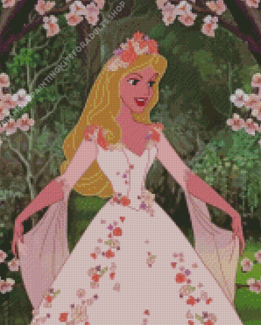 Princess Aurora In Dress Diamond Painting