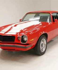 Red Camaro 1977 Diamond Painting