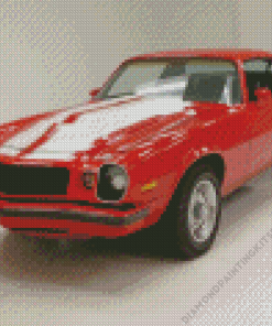 Red Camaro 1977 Diamond Painting