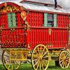 Red Gypsy Caravan Diamond Painting