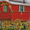 Red Gypsy Caravan Diamond Painting