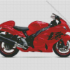 Red Hayabusa Motorcycle Diamond Painting