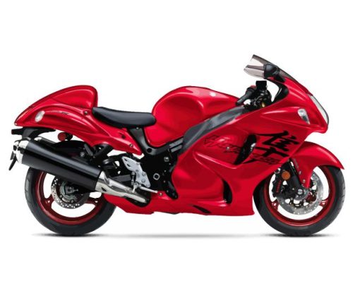 Red Hayabusa Motorcycle Diamond Painting