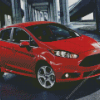 Red Ford Fiesta Diamond Painting