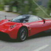 Red Pagani Huayra Car Diamond Painting